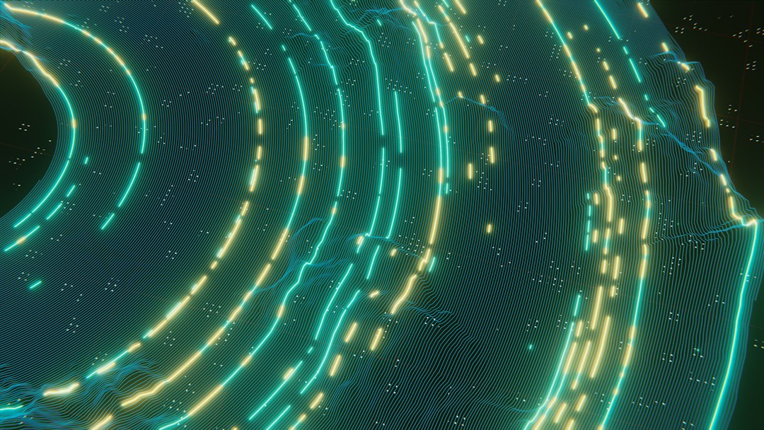 A dark, stylized world map with luminous blue lines connecting major cities, representing a global, decentralized network for modern travel transactions.