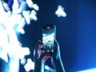 Traveler in a modern airport holds a smartphone displaying a glowing, futuristic interface, symbolizing the seamless integ...